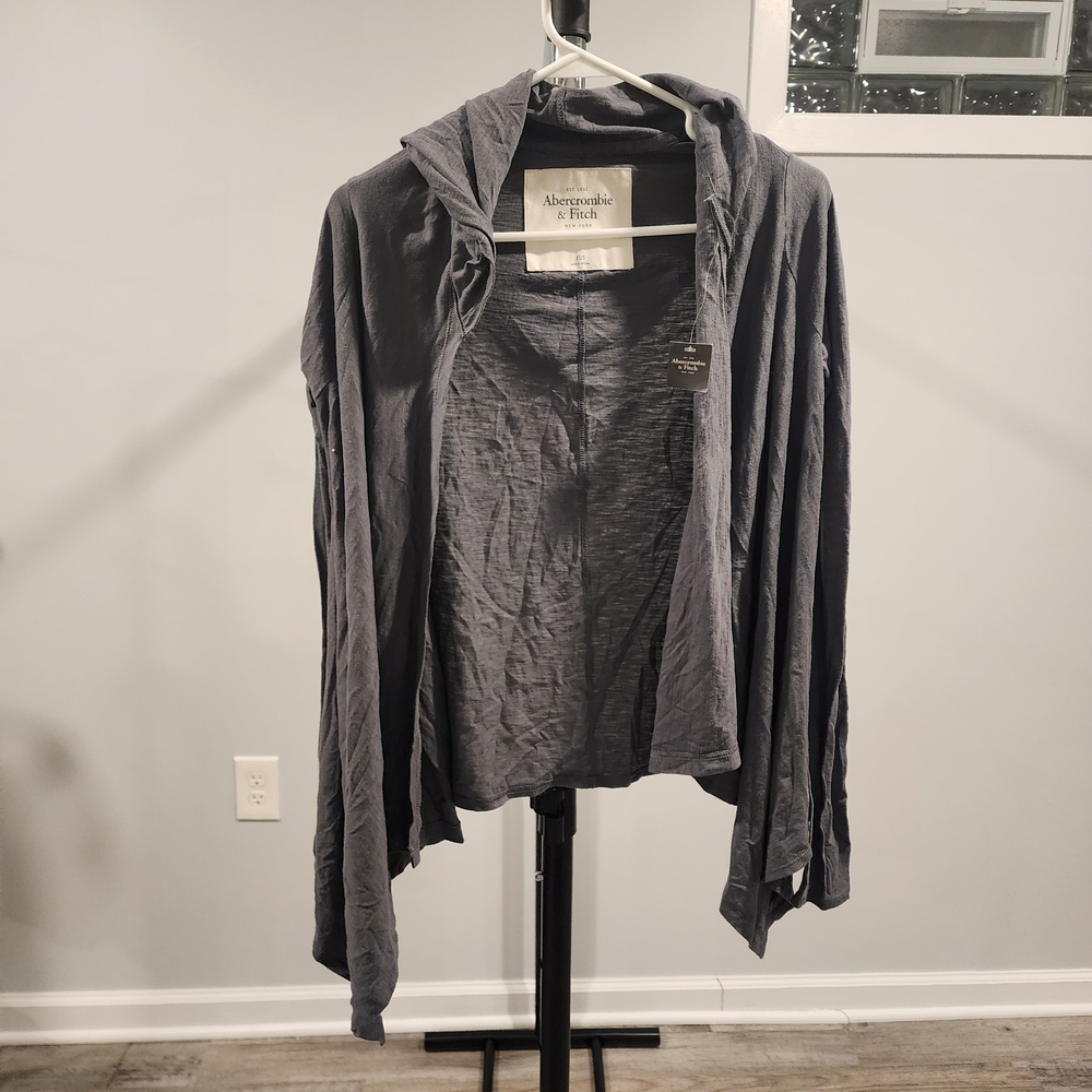 Abercrombie & Fitch Gray Women's Hooded Cardigan